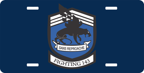 VF-143 Fighting 143 San Reproche License Plate