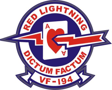 VF-194 'Red Lightnings' Patch Decal