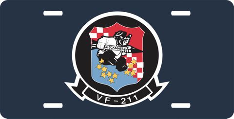 VF-211 'Fighting Checkmates' Patch  License Plate