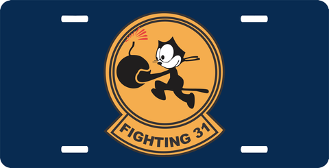 VF-31 Fighting 31 License Plate
