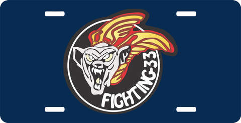 VF-33 Fighting 33 License Plate