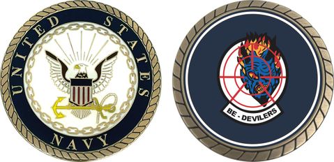 U.S. Navy VF-74 'Be-Devilers' Patch Challenge Coin