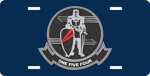 VF154 Black Knights License Plate