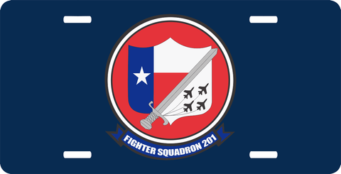VFA-201 Fighting 201 License Plate