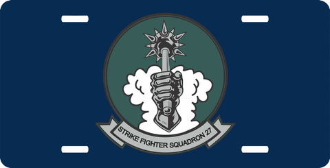 VFA-27 Royal Maces License Plate
