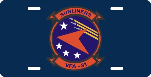 VFA-81 Sunliners License Plate