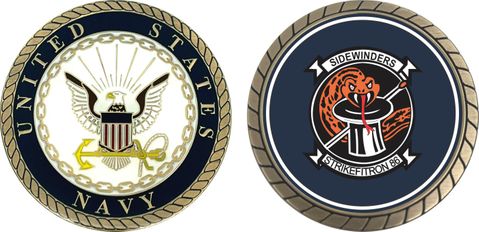 U.S. Navy VFA-86 'Sidewinders' Patch Challenge Coin