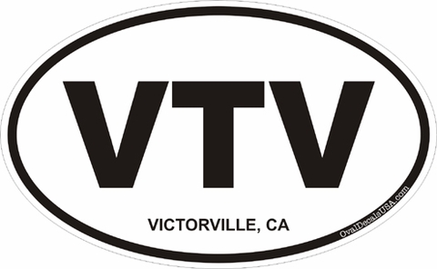Victorville California Oval Decal