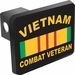Vietnam Combat Veteran with Ribbon Hitch Cover