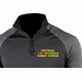 Vietnam Combat Veteran with Service Ribbons ProWikMax 2-Tone 1/4 Zip Knit Long Sleeve Shirt