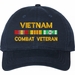 Vietnam Combat Veteran with Service Ribbons Unstructured Dad Cap