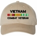 Vietnam Combat Veteran with Service Ribbons Unstructured Dad Cap