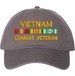 Vietnam Combat Veteran with Service Ribbons Unstructured Dad Cap