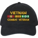 Vietnam Combat Veteran with Service Ribbons Unstructured Dad Cap