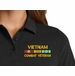 Vietnam Combat Veteran with Service Ribbons Women's Stain-Release Polo