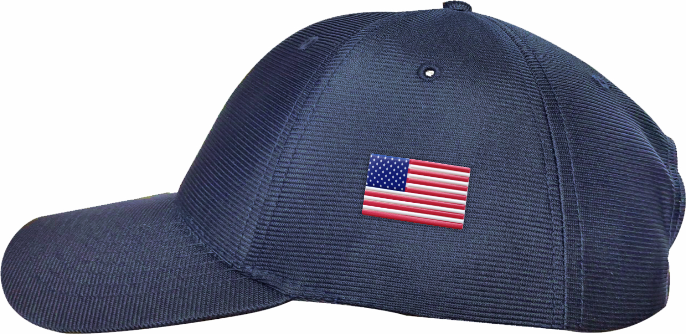 AES Desert Storm Veteran Embroidered Baseball Cap - Black Adjustable Hat With Ribbon & Vet Lettering