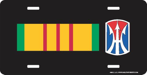 Vietnam Ribbon with 11th Infantry Brigade License Plate
