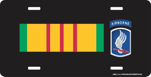 Vietnam Ribbon with 173rd Airborne License Plate