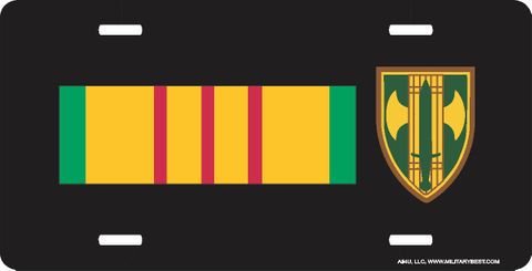 Vietnam Ribbon with 18th Military Police Brigade License Plate (Clearance)