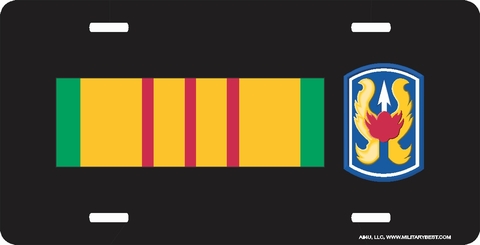 Vietnam Ribbon with 199th Infantry Brigade License Plate