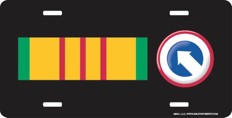 Vietnam Ribbon with 1st Logistical Command License Plate
