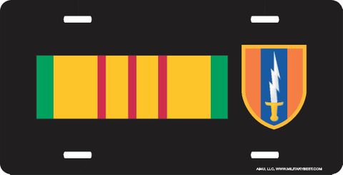Vietnam Ribbon with 1st Signal Brigade License Plate