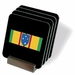 Vietnam Ribbon with 23rd Infantry Coasters - Set of 4