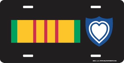 Vietnam Ribbon with 24th Corps License Plate