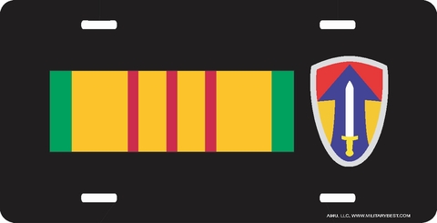 Vietnam Ribbon with 2nd Field Force Vietnam License Plate