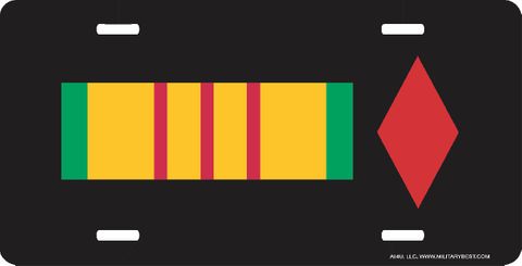 Vietnam Ribbon with 5th Infantry License Plate