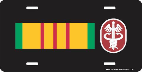 Vietnam Ribbon with U.S. Army Medical Command License Plate