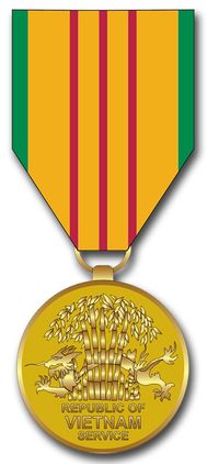 Vietnam Service Medal Decal Sticker