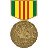 Vietnam Service Medal Hat Pin