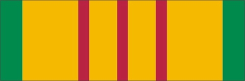 VIETNAM SERVICE MEDAL VINYL TRANSFER BUMPER STICKER