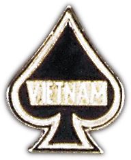 Vietnam Spade Lapel Pin