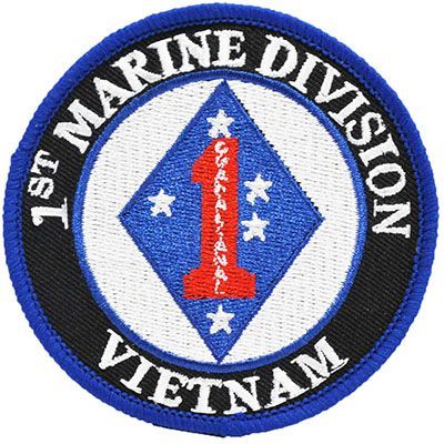 Vietnam USMC 1st Marine Division 3-1/16" Patch