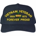 Vietnam Veteran Forever Proud 1959-1975 Custom Embroidered Cap