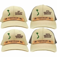 Vietnam Veteran Leather Strap Caps Thumbnail Illustration