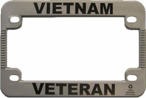 Vietnam Veteran Motorcycle License Plate Frame