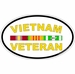 Vietnam Veteran Oval Decal