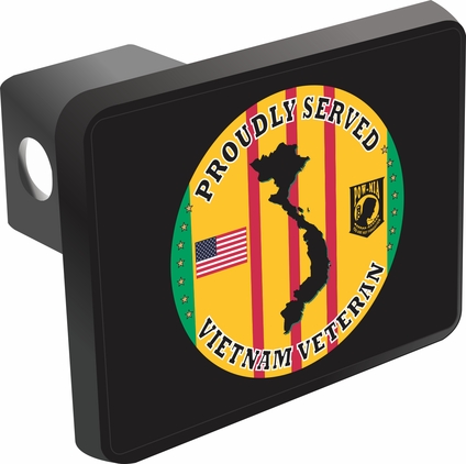 Vietnam Veteran Proudly Served Hitch Cover