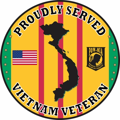 Vietnam Veteran Proudly Served Sticker