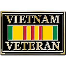 Vietnam Veteran Service Ribbon Belt Buckle (3-1/8")