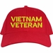 Vietnam Veteran Text Only USA Cap