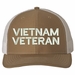 Vietnam Veteran Text Only USA Mesh-Back Cap