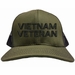 Vietnam Veteran Text Only USA Mesh-Back Cap