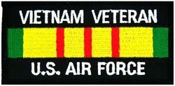 Vietnam Veteran U.S. Air Force Small Patch (3" Inch)