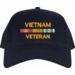 Vietnam Veteran War Conflict 3-Ribbon Stack Made In USA Cap