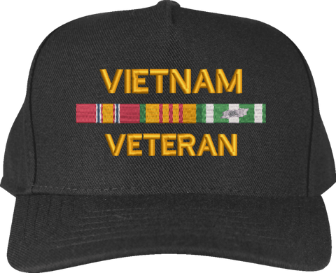 Vietnam Veteran War Conflict Ribbon Cap