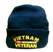 Vietnam Veteran with Ribbons Watch Cap (Black)